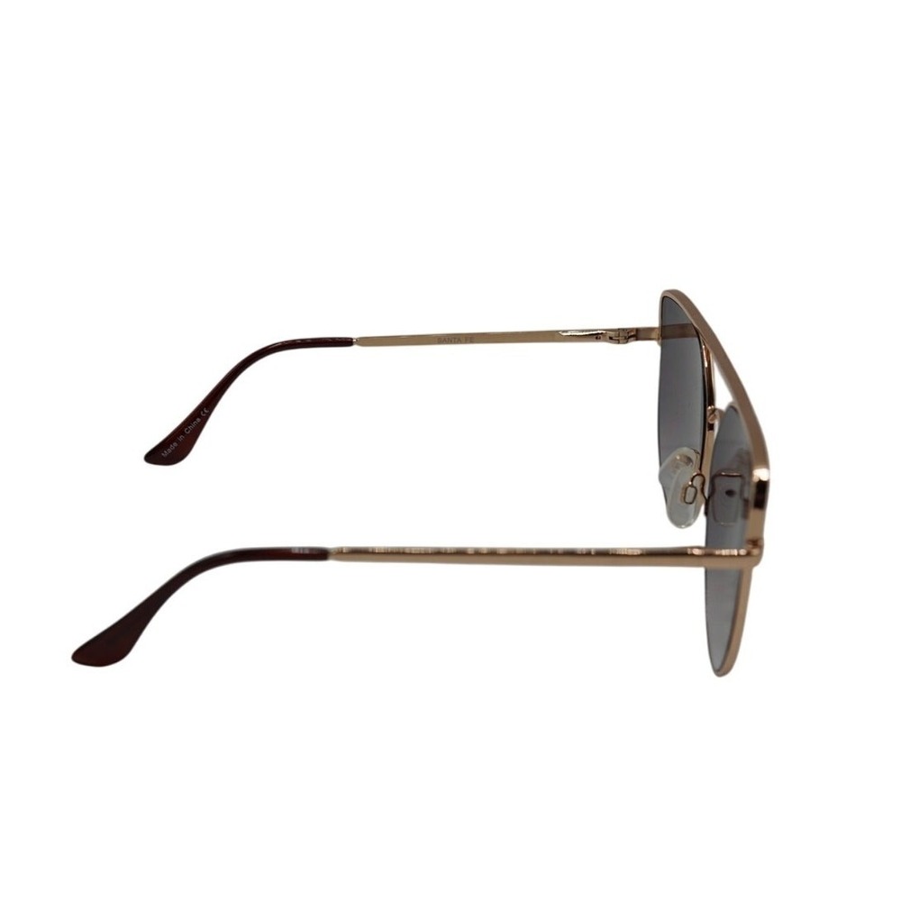 Quay Australia Santa Fe Sunglasses Rose Gold / Pink Mirrored Aviator Sunglasses - Picture 4 of 6